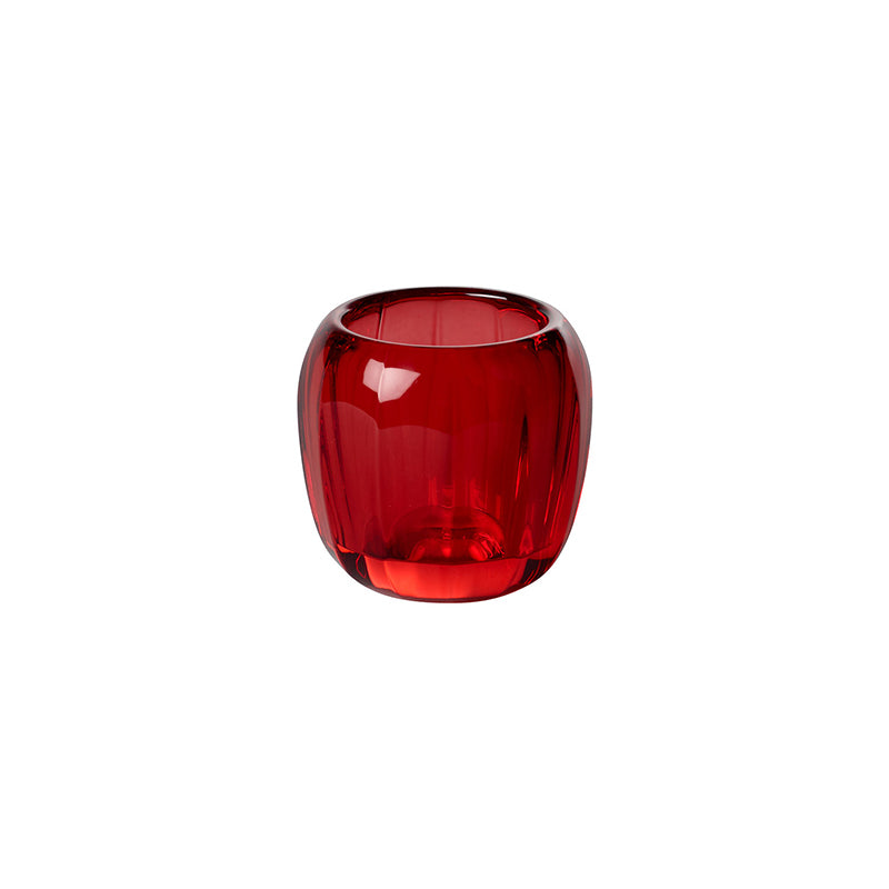 Coloured Delight Tea Light Holder - Deep Red