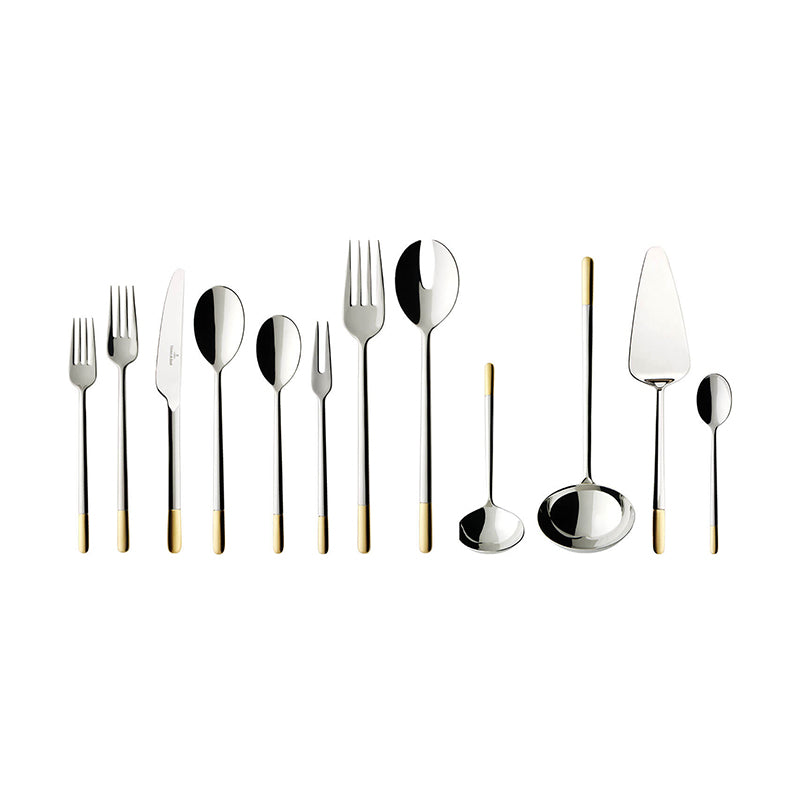 Ella Partially Gold Plated Cutlery, Set Of 70 Pcs