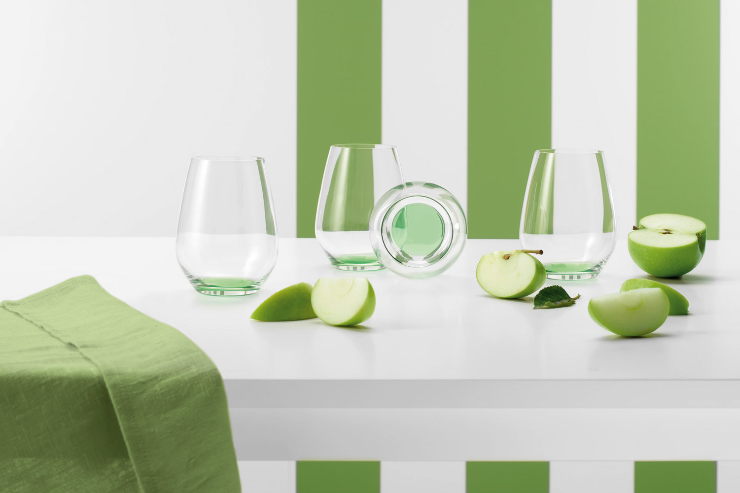 Colourful Life Water Glass, Set Of 4, Green